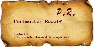 Perlmutter Rudolf névjegykártya